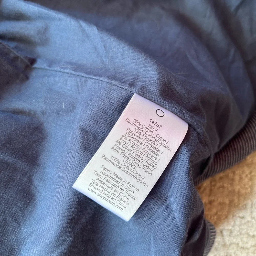 NWOT Anthropologie Dolan Piccadilly Striped Denim Chambray Jacket - Picture 7 of 7